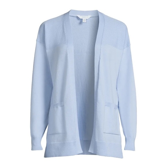 Time and Tru Women's Open Front Cardigan Sweater - Picture 2 of 6